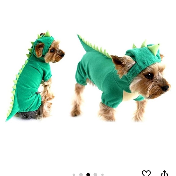 NACOCO Dog Dinosaur Design Costume Green Pet Clothes for Medium - Picture 2 of 6